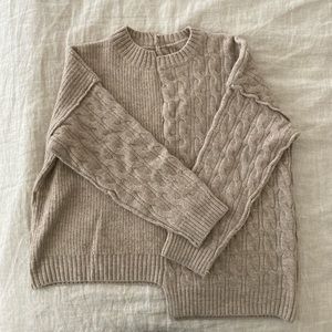 🚫 sold 🚫 Asymmetrical Sweater - Oatmeal